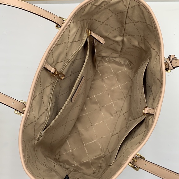 MICHAEL KORS JET SET TRAVEL MEDIUM CARRYALL TOTE BUFF MULTI COLOR - Picture 10 of 16